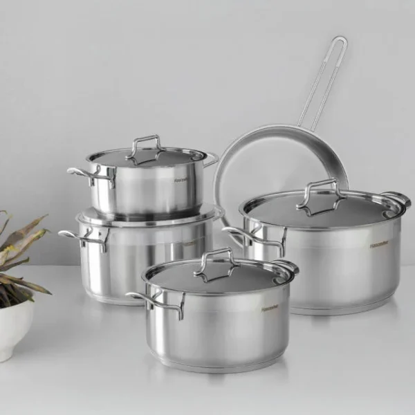Hascevher Anett 9 Pcs Tencere Set (18/20/22/24/24Tava)