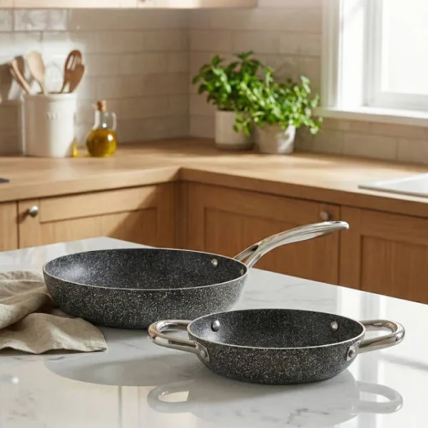 Hascevher Lavilla Prime Granit Dora 2 Parça Sahan&Tava Seti (18Shn/22Tava) 2.2mm