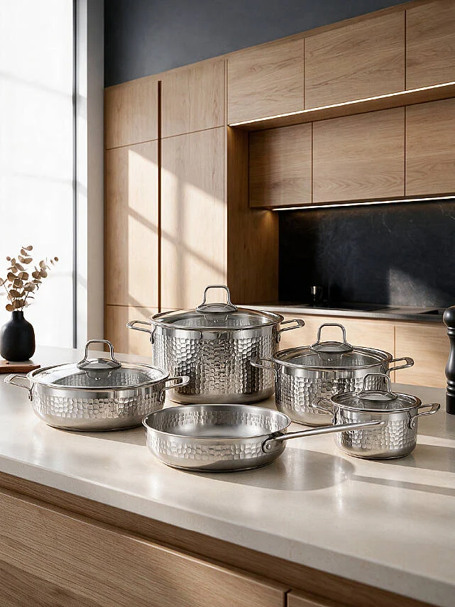 Hascevher Serra 8 Pcs Tencere Set